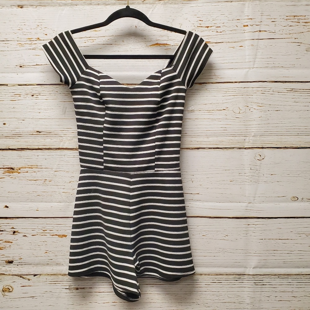 Charlotte Russe Striped Romper